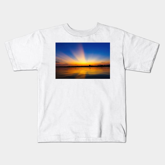 Pantanal Sunset, Brazil Kids T-Shirt by GrahamPrentice